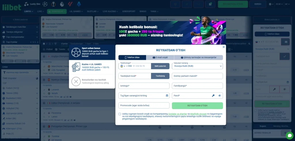 Lilbet Uzbekiston — To'liq Ko'rib Chiqish 2026